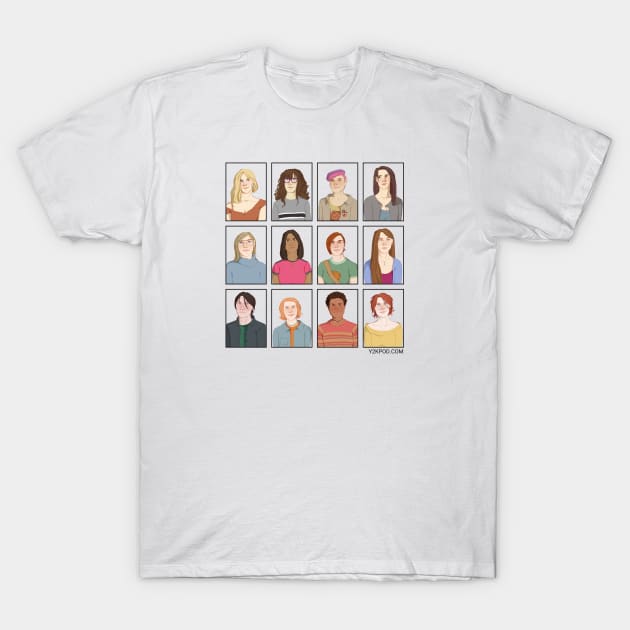 Y2K All Characters - season 1 order T-Shirt by y2kpod